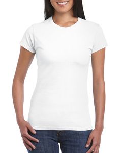 Gildan GI6400L - Delikatny styl . Kobiecy T-shirt Biały