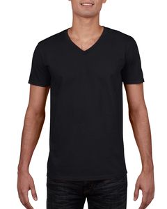 Gildan GD010 - Sofstyle T-shirt w szpic Czarny
