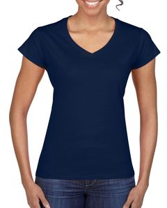 Gildan 64V00L - Softstyle® V-Neck T-Shirt Granatowy