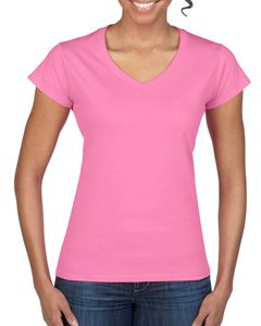 Gildan 64V00L - Softstyle® V-Neck T-Shirt Azaliowy