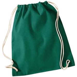 Westford mill WM110 - Bawełniany worek/plecak Butelkowa zieleń