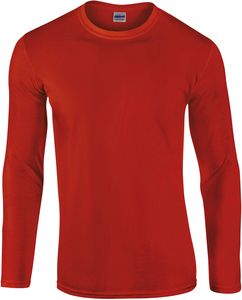 Gildan GI64400 - Softstyle męska koszula z długim rękawem Czerwony