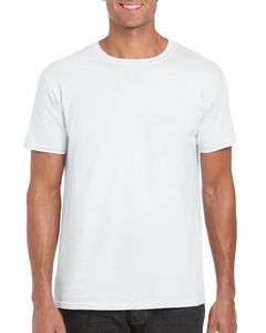 Gildan GN640 - Dekatyzowany t-shirt- SoftStyle Biały