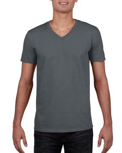 Gildan GN646 - T-shirt w serek- SoftStyle Antracyt