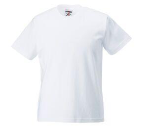 Russell JZ180 - Klasyczny T-shirt z bawełny ring-spun Biały