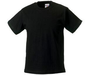 Russell JZ180 - Klasyczny T-shirt z bawełny ring-spun Czarny