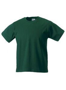 Russell JZ180 - Klasyczny T-shirt z bawełny ring-spun Butelkowa zieleń
