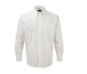 Russell Collection JZ932 - Łatwa w pielęgnacji koszula Biały