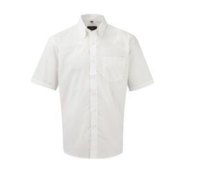 Russell Collection JZ933 - Łatwa w pielęgnacji koszula z krótkim rękawem Biały