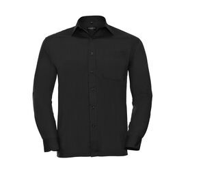 Russell Collection JZ934 - Polibawełniana wygodna koszula Czarny