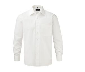 Russell Collection JZ936 - Koszula z czystej bawełny Biały