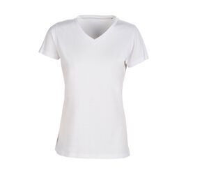 Sans Étiquette SE634 - Kobiecy T-shirt w serek bez marki