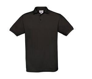 B&C BC410 - T-shirt z ciekawym kołnierzem Czarny