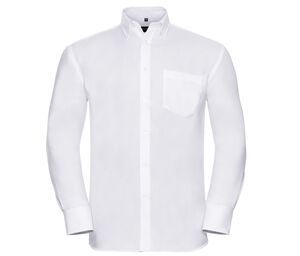 Russell Collection JZ956 - Niewymagająca prasowania męska koszula Biały