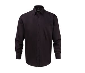 Russell Collection JZ956 - Niewymagająca prasowania męska koszula Czarny