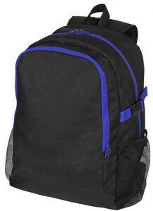 Black&Match BM905 - Sportowy plecak z kontrastowym zamkiem Biało/czarny