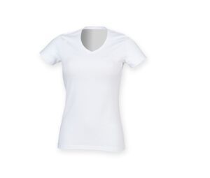 Skinnifit SK122 - Czuj się dobrze- koszulka w serek Biały