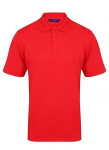 Henbury HY475 - Męski t-shirt polo Coolplus Klasyczna czerwień