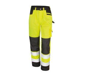 Result RS327 - Odblaskowe spodnie ochronne Fluorescencyjny żółty