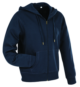 Stedman STE5610 - Zasuwana bluza z kapturem Północ blue