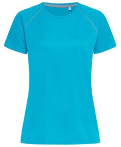 Stedman STE8130 - T-shirt z reglanowymi rękawami dla niej Hawajski blue