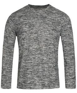 Stedman STE9080 - Męski sweter z długim rękawem Stedman - KNIT Mieszanka ciemnoszarego