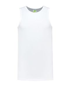 Lemon & Soda LEM1275 - Tanktop z baw/elast dla niego Biały