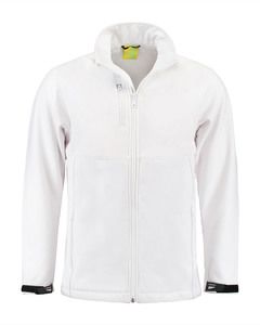 Lemon & Soda LEM3635 - Kurtka softshell z kontrastowymi liniami dla niego Biały