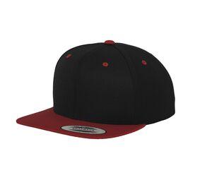 Flexfit 6089MT - Dwukolorowa czapka z daszkiem Czarno/Czerwony