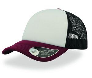 Atlantis AT011 - Czapka hip hop White / Black / Burgundy