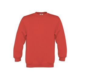 B&C BC501 - Dziecięca bluza 80/20 proste rękawy 2 Czerwony