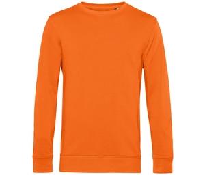 B&C BCU31B - Organiczna bluza z okrągłym dekoltem Pure Orange