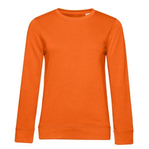 B&C BCW32B - Ekologiczna damska bluza z okrągłym dekoltem Pure Orange