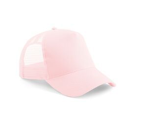 Beechfield BF640 - Old-schoolowa czapka Pastel Pink / Pastel Pink