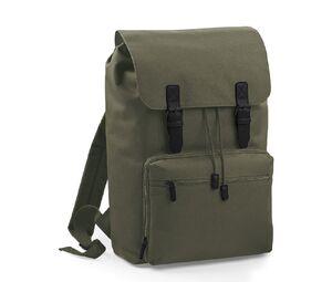 Bag Base BG613 - Vintage plecak na latpopa Oliwkowa zieleń/czarny