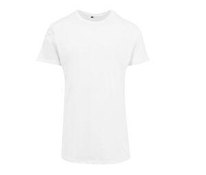 Build Your Brand BY028 - Długi T-shirt Biały
