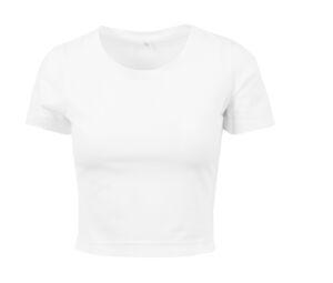 Build Your Brand BY042 - Damska koszulka „przycięta” Biały