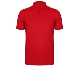 Henbury HY460 - Męska elastyczna poliestrowa koszulka polo Czerwony