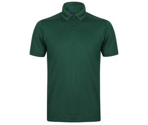 Henbury HY460 - Męska elastyczna poliestrowa koszulka polo Butelkowy