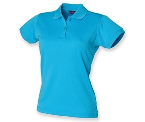 Henbury HY476 - Oddychająca damska koszulka polo Turkusowy