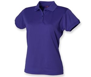 Henbury HY476 - Oddychająca damska koszulka polo Jasny fiolet