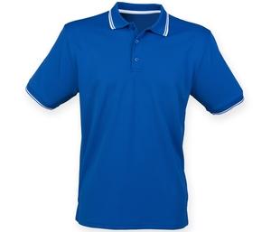 Henbury HY482 - Koszulka polo z kontrastowym rękawkiem Ciemnoniebieski/biały