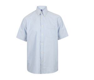 Henbury HY515 - Klasyczna koszula Oxford z krótkim rękawkiem Niebieski basen