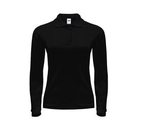 JHK JK216 - Koszulka polo damska z długim rękawem 200 Czarny