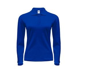 JHK JK216 - Koszulka polo damska z długim rękawem 200 ciemnoniebieski