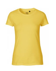 Neutral O81001 - Dopasowana koszulka damska Żółty