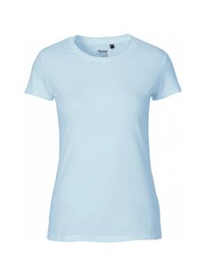 Neutral O81001 - Dopasowana koszulka damska Jasnoniebieski