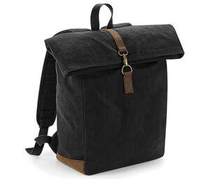 Quadra QD655 - Traditional oilcloth backpack Czarny