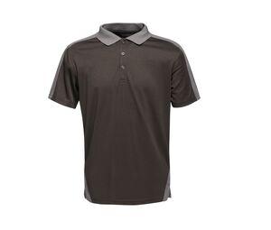 Regatta RGS174 - Kontrastowe Polo Black / Seal Grey