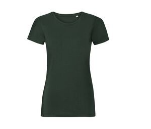 Russell RU108F - Ekologiczna koszulka damska Butelkowa zieleń